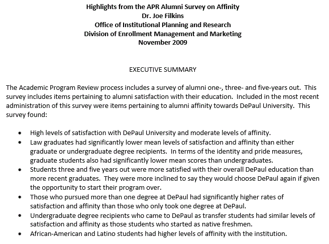 Alumni Affinity 2009